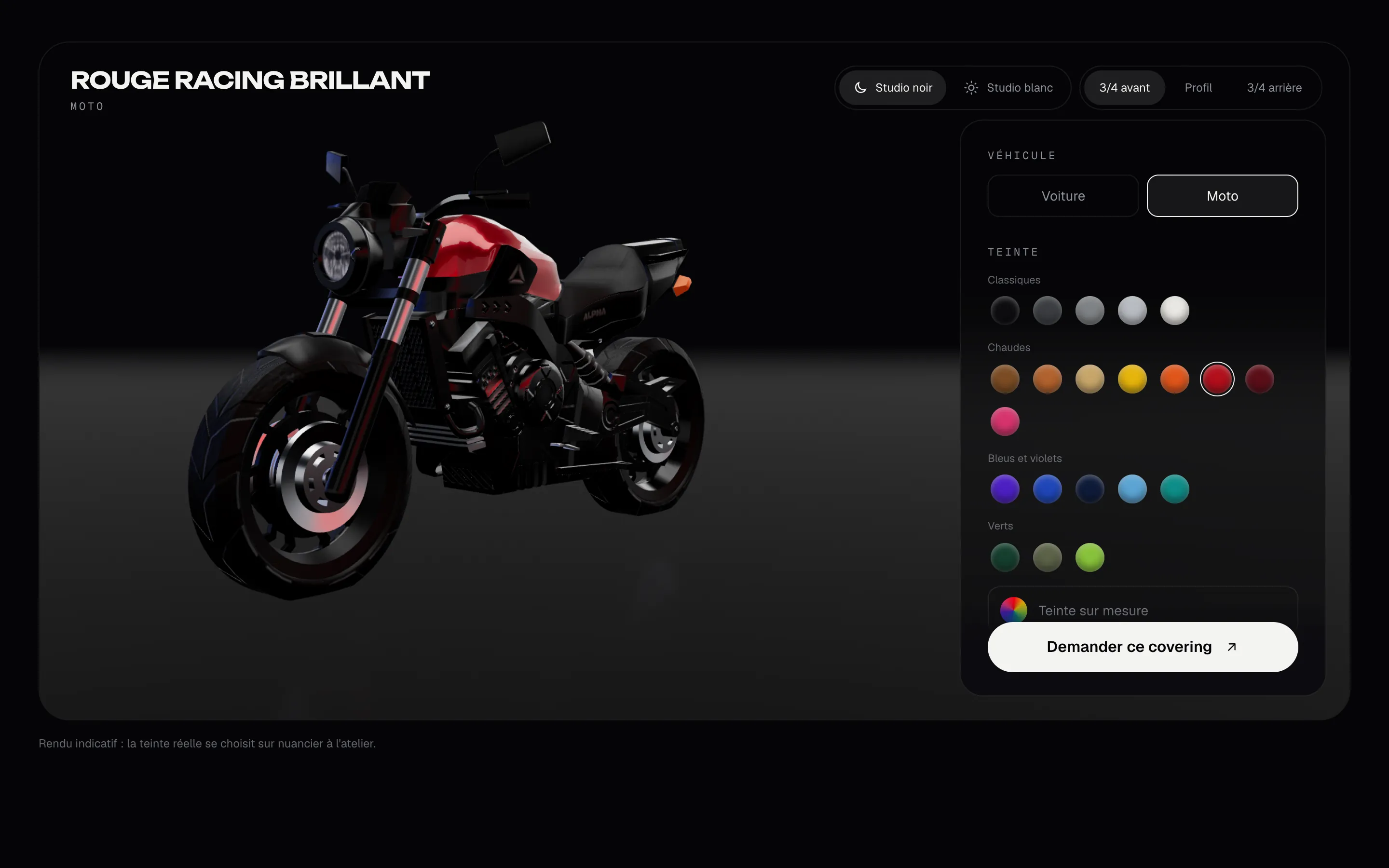 CreaWrap — La moto en 3D