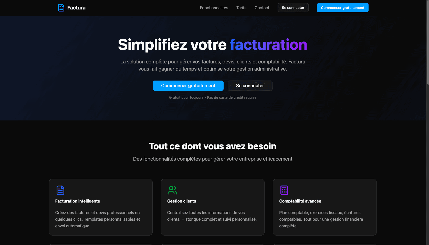 Application de facturation