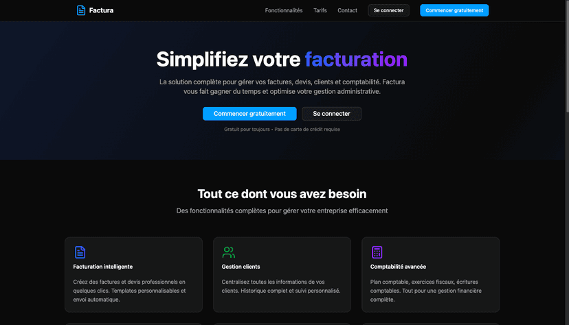 Application de facturation - Image 1 sur 10