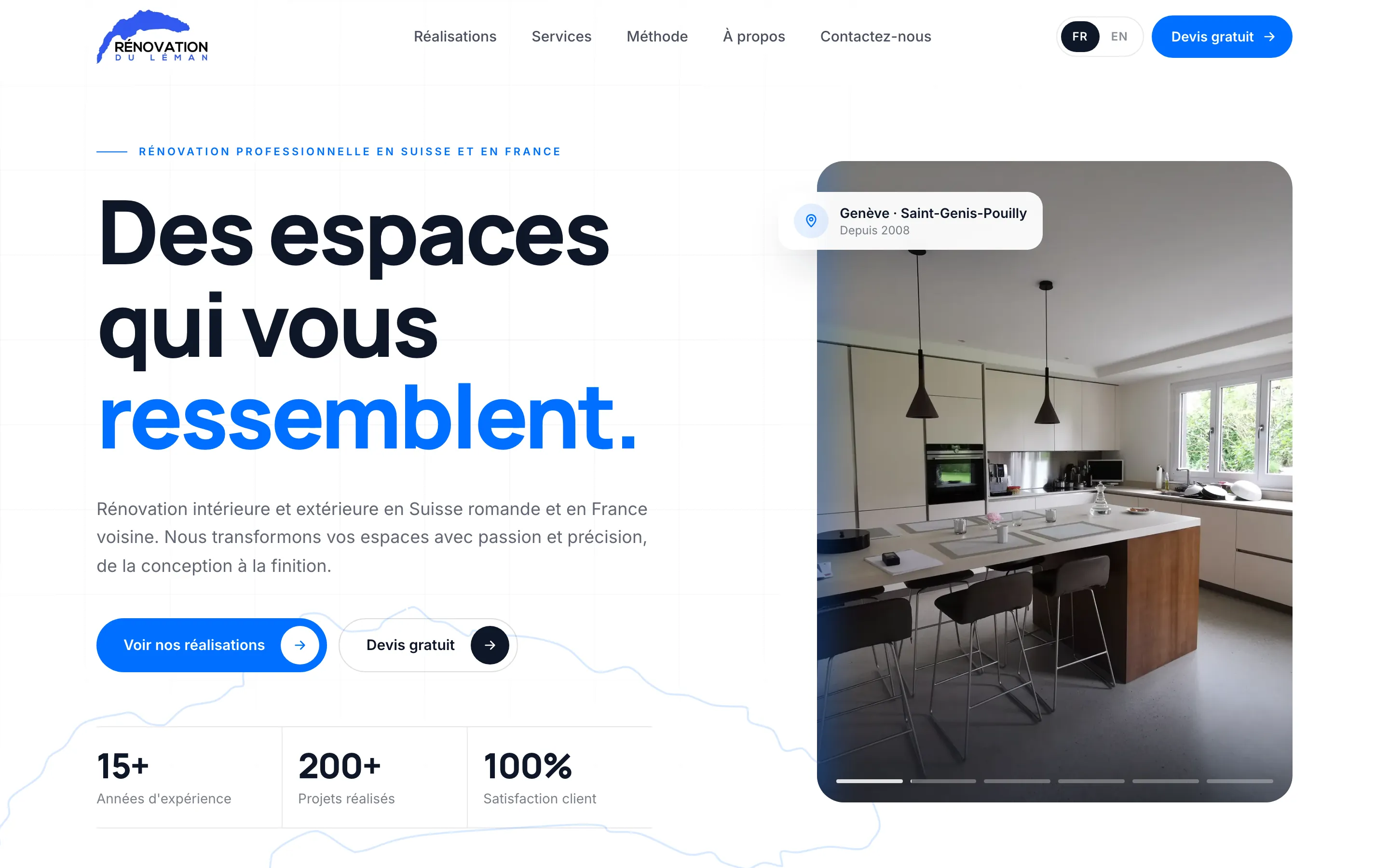 Rénovation du Léman — Accueil
