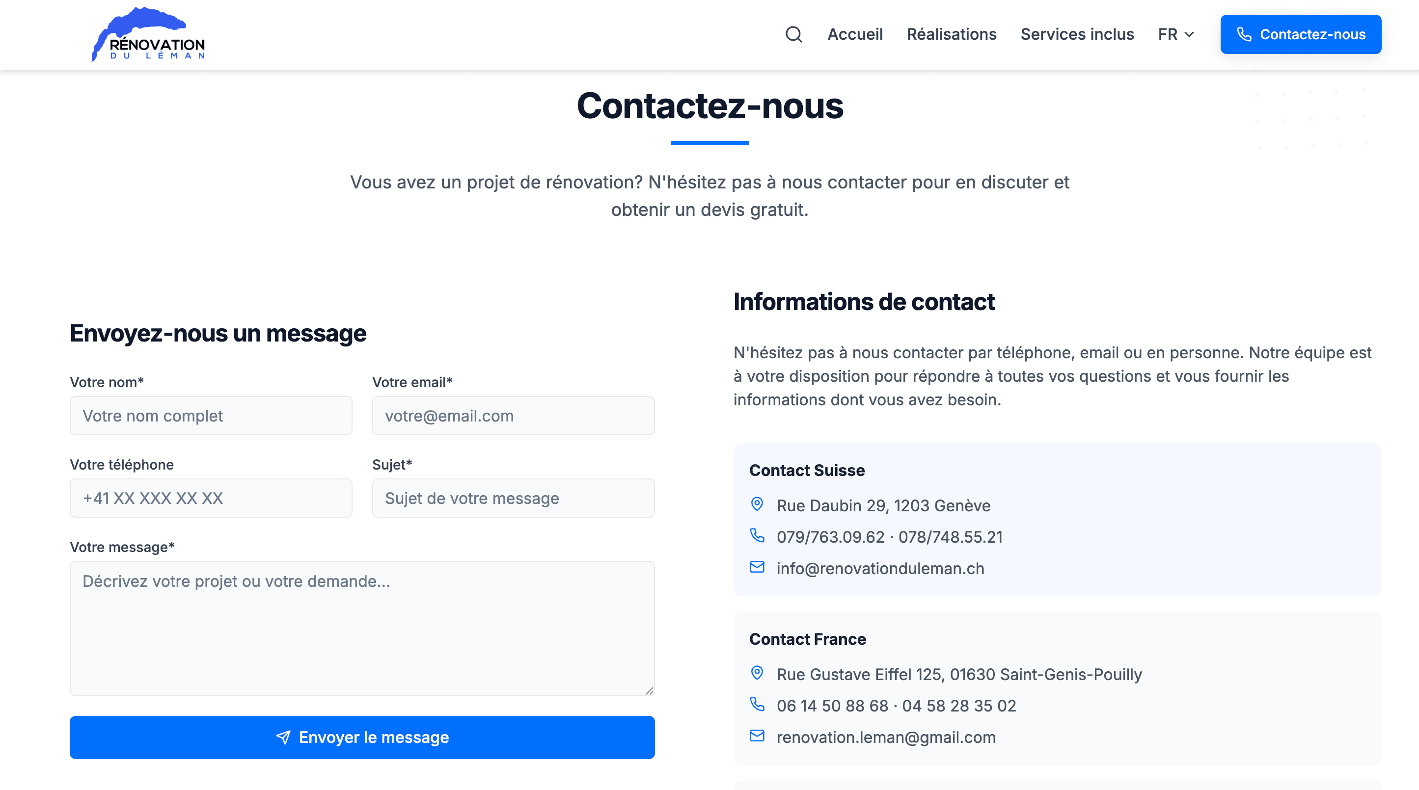 Rénovation du Léman — screenshot 4